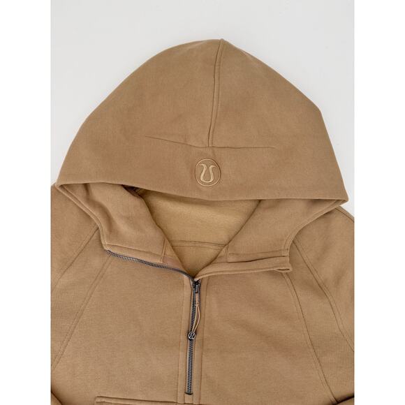Lululemon tan scuba 1/2 zip hoodie - size XL/XXL - Picture 3 of 5